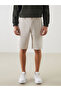 Beige Standard Fit Men's Shorts - 2