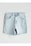 Two Mt Shop Quality Xside Blue Denim Straight Slim & Slim Women's Jean Shorts - 5