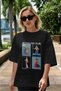 Mythology Club 2 Front Printed Black Oversize T-Shirt Men Women 100% Cotton Crew Neck T-Shirt - 5