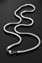 Gift for Lover Snake Round Design Stainless Steel Chain Men Necklace - 2
