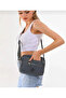 Gray Multi-Compartment Waterproof Crinkle Fabric Shoulder and Crossbody Women's Bag - 4