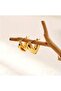 Hei Gold Yellow Heart Dangle Stylish Appearance Dangle Daily Use Women's Earrings - 4