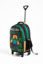 Mine Creeper Steve Wheeled Lunch Bag for Elementary School - Fixed wheeled mechanism (folding front leg) - 3