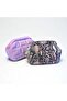 Pink Snakeskin Pattern Fabric Puffer Hidden Scholarship Clutch Bag - 7
