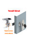 Latched Lever t Type Cabinet Drawer Lock with 2 Keys Metal Furniture Electrical Panel Lock 1Pcs - 3