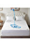 100% Waterproof Mattress Protector Bamboo Fabric , Twin Size 120x200+35cm , White