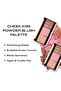 Cheek Kiss Powder Blush Palette 120 Golden Hour Glow Lightweight,Blendable Matte&Shimmer Trio - 6