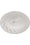 Decorative Glass Serving Platter with Spiral Pattern, Gold Trim, 31 cm Round