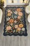 Mosso Multicolor Asymmetrical Floral Theme Flowers Patterned Woven Base Modern Decorative Carpet Mosso145 - 5