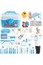 63 PCS Doctor Play Set,Dentist Kit with Stethoscope and Coat,Best Gift for Kids Doctor Role Play