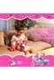Adjustable children's rollers, 4 lighted wheels, triangle stability, unicorn pattern, size S, pink - 2