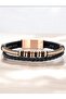 Men's Steel/Leather Bracelet - Gift Boxed