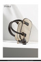 Straw / Brown Shk207 Faux Leather Charm Detailed Zippered Adjustable Strap Hand, Arm and Shoulder Bell - 9