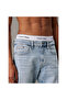 Men's Slim Taper Light Blue Jean Trousers - 3