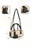 Straw / Brown Shk207 Faux Leather Charm Detailed Zippered Adjustable Strap Hand, Arm and Shoulder Bell - 5
