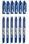 Blue Frixion Rollerball Erasable Pens Pen 0.7mm Nib Tip 0.35mm Line BL-FR7 (Pack Of 6)