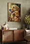 One Piece Wooden Framed Painting Cute Dogs Tk0822 - 2