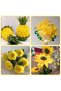 Italian Crapon Paper No:371, Flower Making Paper, 90 Gr - 50X150 Cm, Lemon Yellow - Lemon Yellow - 2