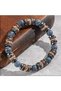 Agate and Hematite Real Natural Stone Men's Bracelet |   Handmade Premium Natural Stone Jewelry - 2