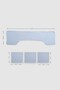 Organic Cotton Muslin Blue Shoulder Mouth Cloth Set - 4