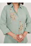Sage Green Embroidered Co-ord Set - 3
