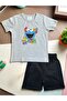 Cookie Monster Nursery Kindergarten Team Unisex Children Shorts T-Shirt Suit Cotton Combed Fabric Gift - 4