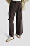 Cargo Pocket Linen Trousers 25Y2823 Cocoa - 3