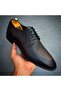 Genuine Leather Black Classic Daily Men's Shoes 30071313 - 5