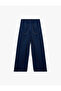 Cotton High Waist Wide Leg Denim Trousers - Bianca Wide Leg Jeans - 2