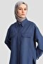 Kup Detailed Linen Suit 25Y6017 Navy Blue - 4