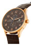 Men's Leather Analog Wrist Watch GL125ROO - 2