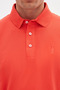 Slim Fit Coral Pique Textured Polo T-Shirt - 4
