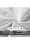 100% Waterproof Mattress Protector PU Laminated Fabric , Single Size 90x200+35cm , White - 6