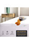 100% Waterproof Mattress Protector PU Laminated Fabric , Single Size 90x200+35cm , White - 4