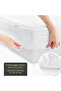 100% Waterproof Mattress Protector PU Laminated Fabric , Single Size 90x200+35cm , White - 5