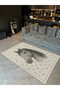 Mosso Horse Detailed Woven Base Moderndecorative Carpet Mosso150 - 4