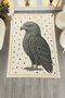Mosso Stars and Hawk Patterned Woven Base Modern Decorative Carpet Mosso151 - 5