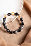 Certified Citrine-Obsidian-Hematite Natural Stone Bracelet - 3