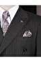 Italian Style Slim Fit Double Breasted Jacket Pants Suit Anthracite T14464 - 3
