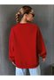 Red Unisex Men/Women California Colorful Custom Printed Oversize Crew Neck - 2