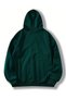 Green Unisex Khaki Green America Printed Oversize Hoodie - 2