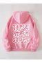 Pink Unisex Men/Women Time Colorful Custom Printed Oversize Hoodie