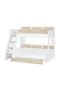 Kinder 90/120x200 Dual Size Kids Bunk Bed w/Drawer Storage-White/Sonoma Oak L205.6xW179.2xH166.5cm - 5