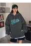 Gray Unisex Men/Women Nice Colorful Custom Printed Oversize Hoodie - 2