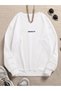 White Unisex Women/Men Brooklyn Custom Colored Oversize Crew Neck Cotton