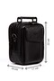 Men's Mechanized Wallet and Leather Steel Case Clamshell Shoulder and Hand Bag (17X22Cm) - Black - 3