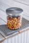 Pureline Glass Jar with Metal Lid - 10 cm