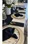 Royal Silvery Black Spoon Holder 6 Pieces 10 X24 cm - 2