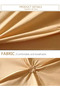 Premium King Size 6 Pieces Pinch Pleat Plain Yellow Gold Bedding Set 220x240cm. - 4
