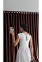 Linen White Dress with Shoulder Detail - 2